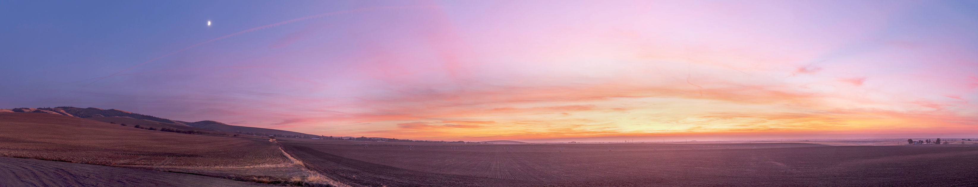 Panoramic sunset